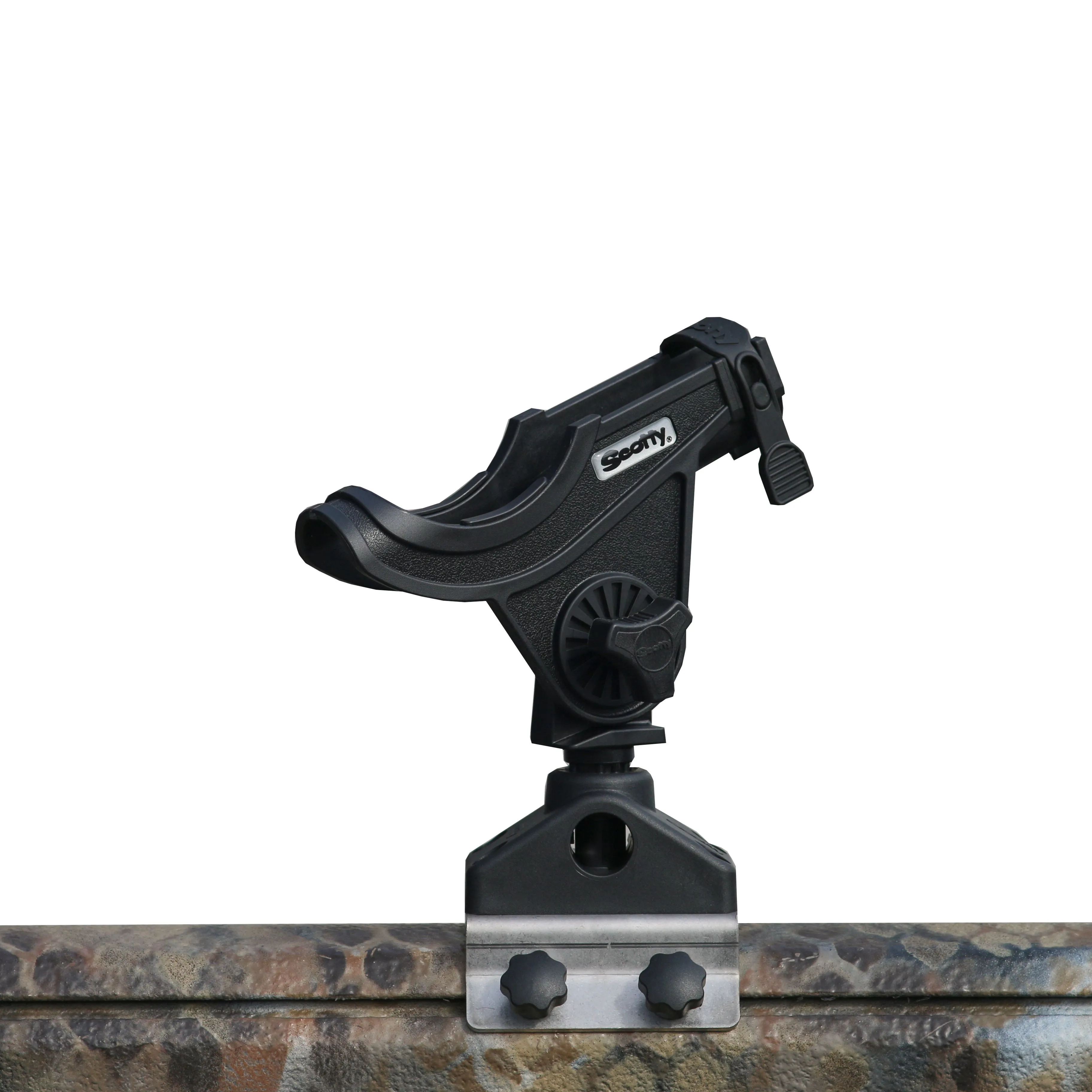 Baitcaster/Spinning Rod Holder - Black - With T Bolt Bracket
