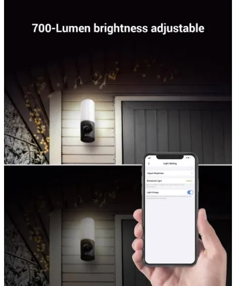 EZVIZ LC3 (4MP) Outdoor WiFi Camera with Floodlight |  Colour Night Vision, Siren & Light Alarm, AI Human Detection, Two-Way Talk, Waterproof, Hardwired Installation