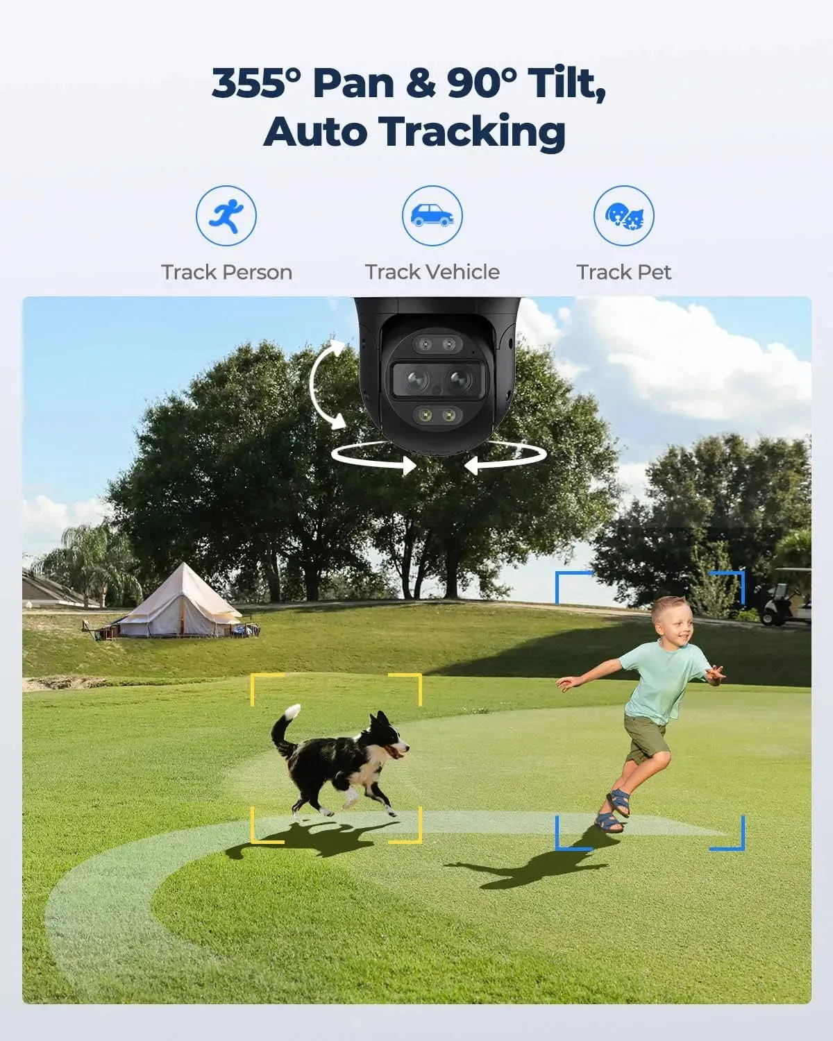 REOLINK PTZ Security Camera System 4K, IP PoE 360 Camera with Dual-Lens - $85